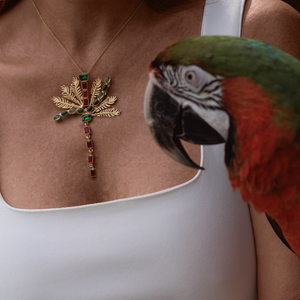 Palm Pendant with Necklace